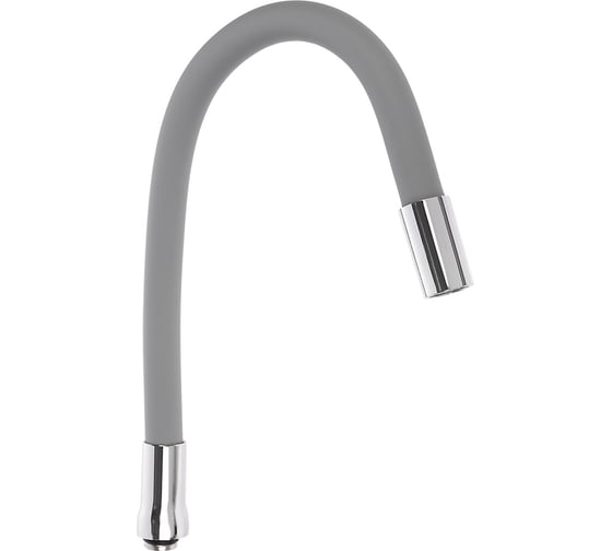 Излив смесителя для кухни гибкий силиконовый СоюзКран 1 режим, 50см, серый 565-164 1