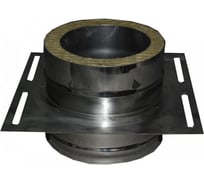 Монтажная площадка для дымохода ООО Вентмаркет D80/160 нержавеющая сталь 0,5 мм MP80/160nerz