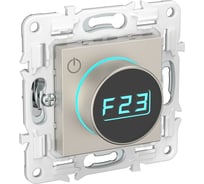 Термостат электронный IEK SKANDY с индикатором SK-T01N никель SK-RT11-K50