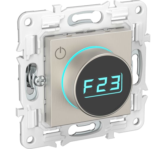 Термостат электронный IEK SKANDY с индикатором SK-T01N никель SK-RT11-K50 1