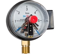 Манометр с электроконтактной приставкой ЭКО-М Экомера -100 мм 0..6 бар, резьба G1\2 Исп. V МД02Э-100-G-6