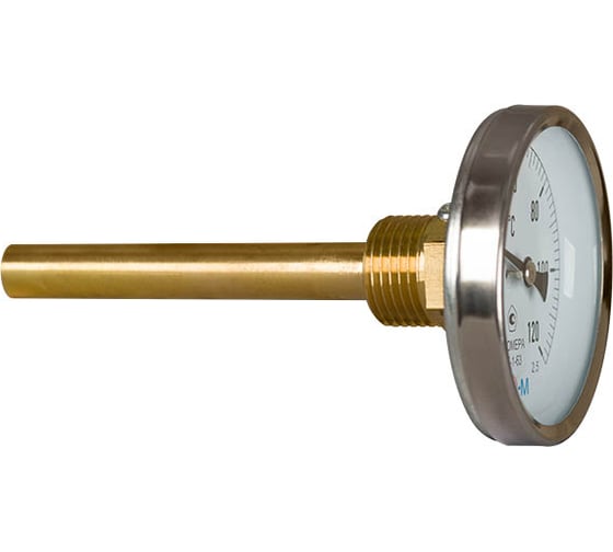Биметаллический термометр ЭКО-М ЭКОМЕРА БТ-1-100, 0-200C, L=40 БТ-1-100-200С-L100