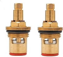 Кран-букса ARCO DA VELLA под КВАДРАТ, керамика под крест, 90 град, низкий шток, имп. смесит 1/2 (НАБОР 2шт) 19457