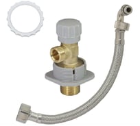 Комплект подключения с краном и подводкой для инсталляции WAVE 380 мм 557873