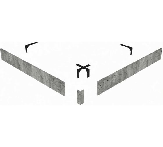 Экран для поддона RGW N/ST-01 100*100 (квадрат) (Бетон) 50231500-10