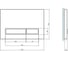 Кнопка Cersanit Blick для Link Pro/Vector/Link/Hi-Tec стекло, белый BU-BK/Whg/Gl 2