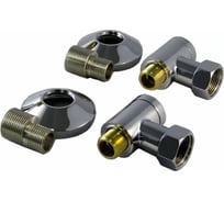 Комплект односторонний с кольцом SMT 747SCH040504CN TP 3/4ВРх1/2НР с экцентр ., отражат. Хром, SMT747SCH040504CNTP