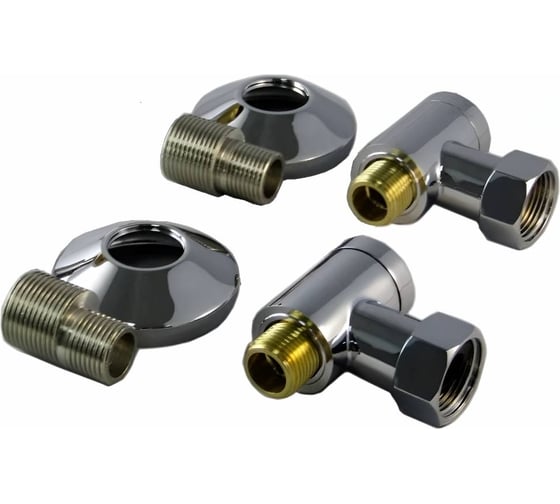 Комплект односторонний с кольцом SMT 747SCH040504CN TP 3/4ВРх1/2НР с экцентр ., отражат. Хром, SMT747SCH040504CNTP