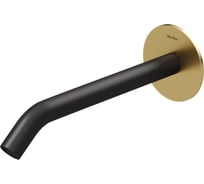 Излив из стены ALLEN BRAU 5.31B18-GB31 PRIORITY 3.0L латунь,200мм кольцо-зол.,излив-черн. (367815) 00367815