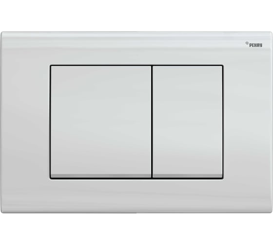 Кнопка смыва РЕХАУ NOVA QUAD 001 пластик, белый, глянцевый, КИТАЙ 19102011001 1