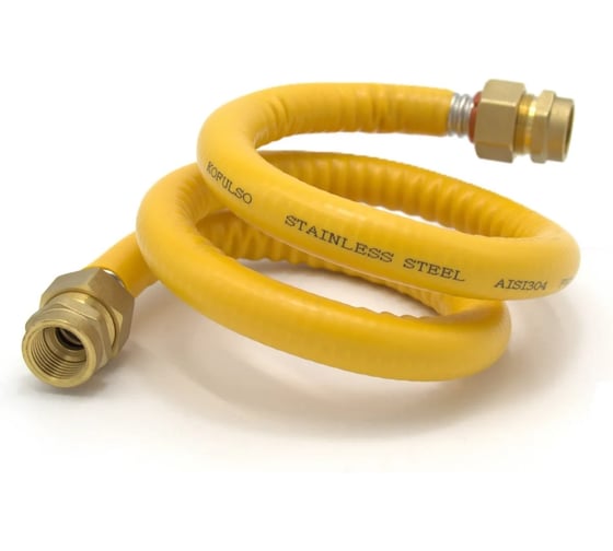 Подводка для газа Kofulso 1/2_3/4 дюйма с муфтами, 50 см (НР-НР) — KFG BCG/BCG15_3/4 — 500