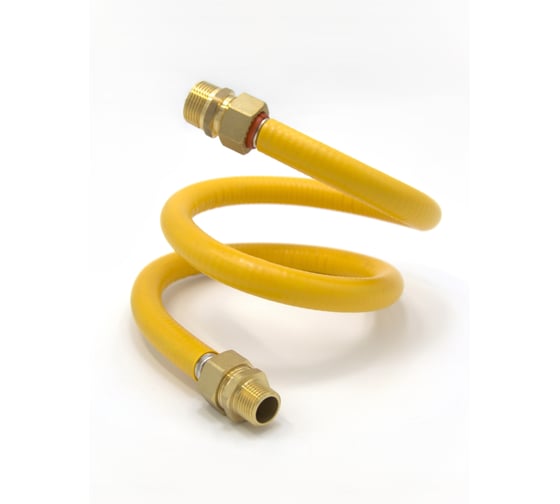 Подводка для газа Kofulso 1/2_3/4 дюйма с муфтами, 50 см (НР-НР) — KFG BCG/BCG15_3/4 — 500