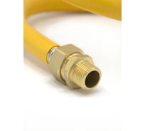Подводка для газа Kofulso 1/2_3/4 дюйма с муфтами, 100 см (НР-ВР) — KFG BCG/BICG15_3/4 — 1000