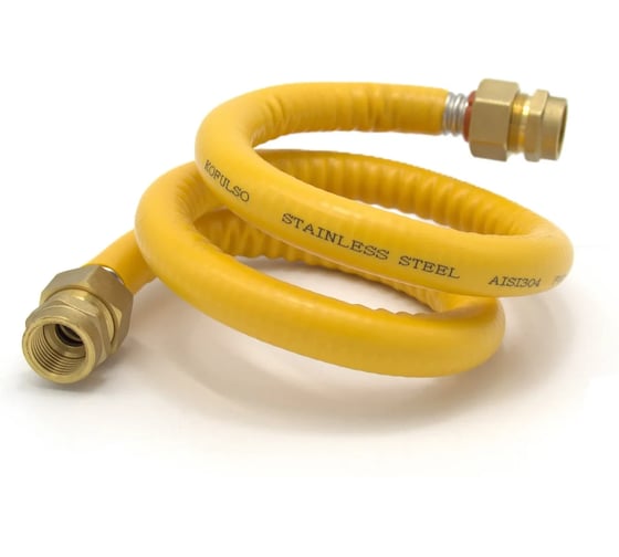 Подводка для газа Kofulso 1/2_3/4 дюйма с муфтами, 150 см (ВР-ВР) — KFG BICG/BICG15_3/4 — 1500