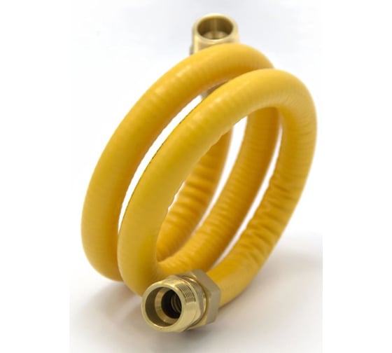 Подводка для газа Kofulso 1/2_3/4 дюйма с муфтами, 150 см (НР-ВР) — KFG BCG/BICG15_3/4 — 1500