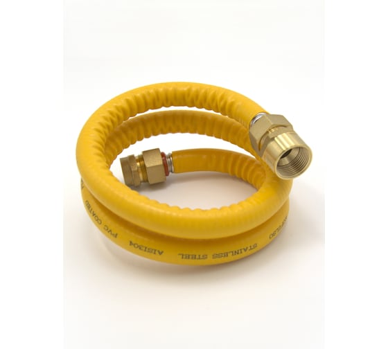 Подводка для газа Kofulso 1/2_3/4 дюйма с муфтами, 150 см (ВР-НР) — KFG BICG/BCG15_3/4 — 1500