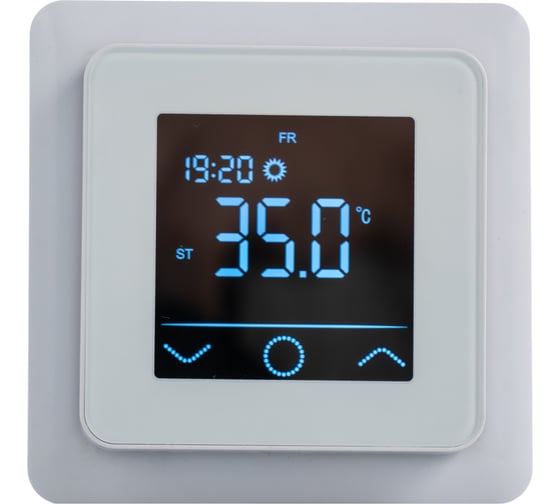Терморегулятор Warmcoin W600i MIRROR WHITE (Zigbee) W_600_Zig_MirWh_