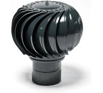 Турбодефлектор ТД-115, оцинкованный металл, RAL 7024 (брендированная упаковка) ТД-115-7024