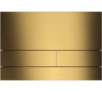 Панель смыва AQUATEK KDI-0000051(030G) нержавеющая сталь/PVD, цвет шлифованное золото (клавиши прямоугольные) 169х250х2.2 мм 00000145168