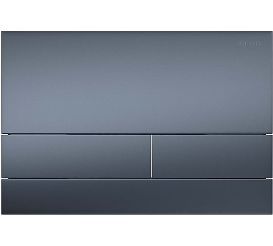 Панель смыва AQUATEK KDI-0000054(030С) нержавеющая сталь/PVD, цвет оружейная сталь (клавиши прямоугольные) 169*250*2.2 мм 00000147126