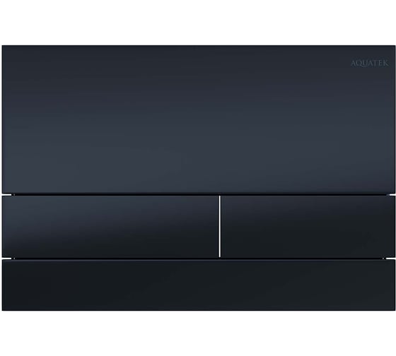 Панель смыва AQUATEK KDI-0000055(030D) нержавеющая сталь/PVD, цвет черный матовый (клавиши прямоугольные) 169х250х2.2 мм 00000147127