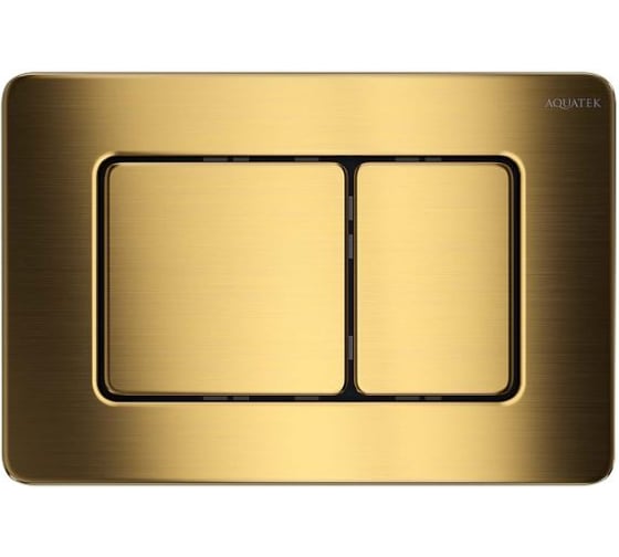 Панель смыва AQUATEK KDI-0000041 (003G) нержавеющая сталь/PVD, цвет Титановое золото матовое (клавиши квадрат) 00000138105