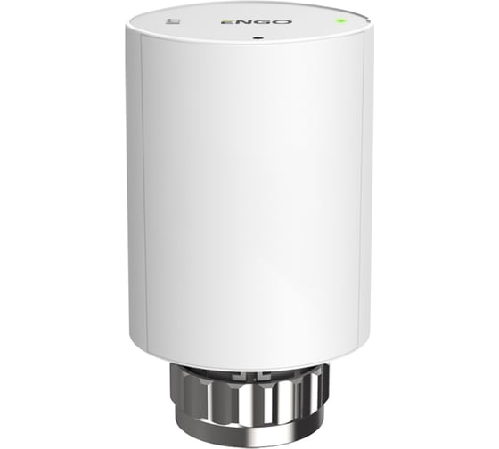 Клапан радиаторный термостатический ENGO controls, беспроводной, M30×1,5 с адаптером клапана RA, с батарейным питанием, белый, 868 МГц, ETRV-M30