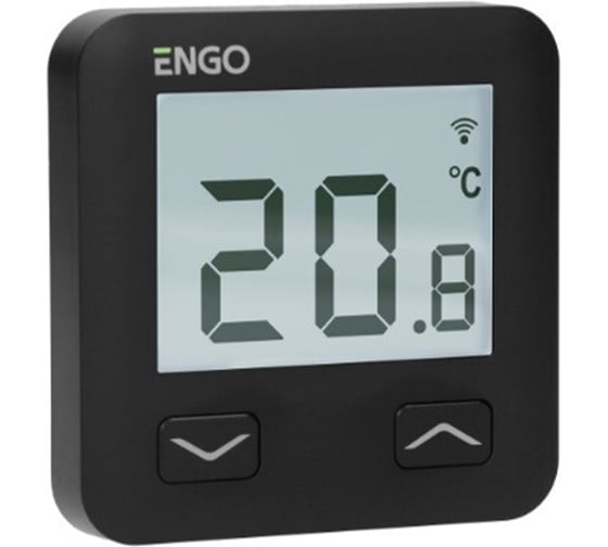 Терморегулятор электронный программируемый ENGO controls, цвет черный, E10-B