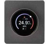 Терморегулятор KRANZ ROUND Wi-Fi с/у титан KR-78-0728-2