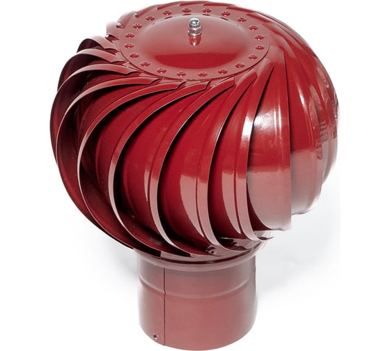 Турбодефлектор ТД-115, оцинкованный металл, RAL 3005 (брендированная упаковка), ТД-115-3005