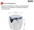 Кран-букса c маховиком в к-те IDDIS круглый, керамика, цинк. сплав, 180°, G1/2, h=52 мм 998RN521SM-K 3