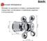 Кран-букса c маховиком в к-те IDDIS крест, керамика, цинк. сплав, 180°, G1/2, h=52 мм 998KR521SM-K 3