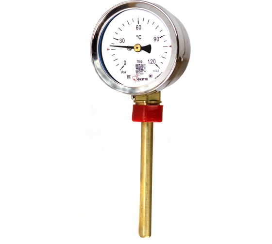 Термометр биметаллический ПО Физтех, АО ТБф-120 0…120C кт.1,5 d.100 IP54 РШх6 ГЗЛ-РТ A2.0_14 U100_9/1 4687205633941