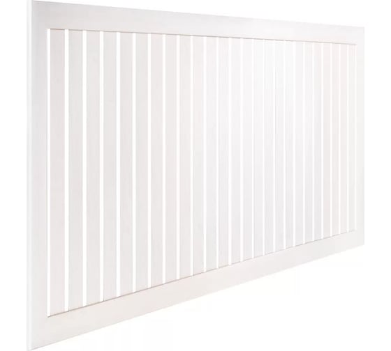 Экран для радиатора Стильный Дом реечный 90х60см Ясень белый ДеЛюкс v533065