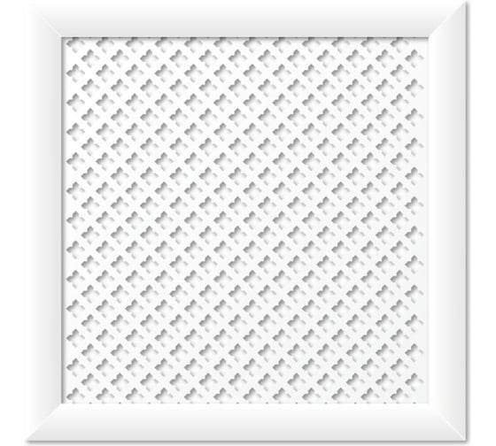 Экран для радиатора Стильный Дом ДеЛюкс Готико 60х60см белый v533102