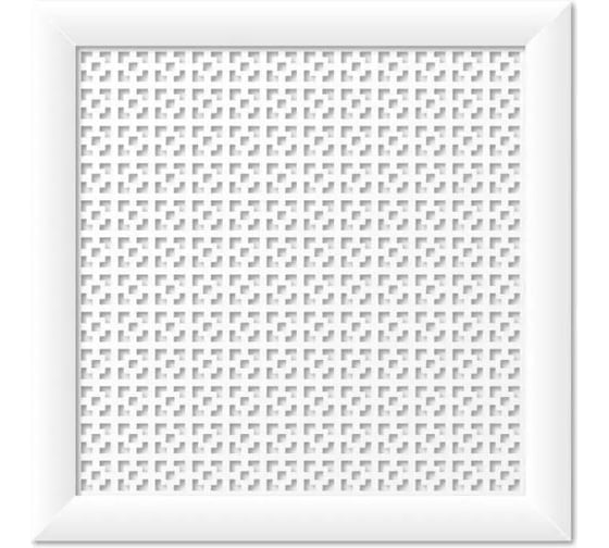 Экран для радиатора Стильный Дом Дамаско 60х60см белый ДеЛюкс v533126