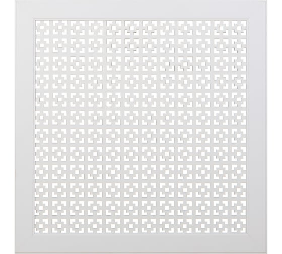 Экран для радиатора Стильный Дом Дамаско 60х60см белый ДеЛюкс v533126