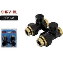 Узел подключения для радиатора VIVALDO черный, прямой, мультифлекс 50 мм, 3/4 НГ (1/2 НР) х 3/4 НР SHRV-BL