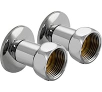 Американка Санакс хромированная прямая к полотенцесушителю, 1 х 1/2 г/ш, пара 133