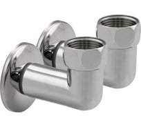 Американка Санакс хромированная, угловая, к полотенцесушителю 1х3/4, г/ш, пара 138