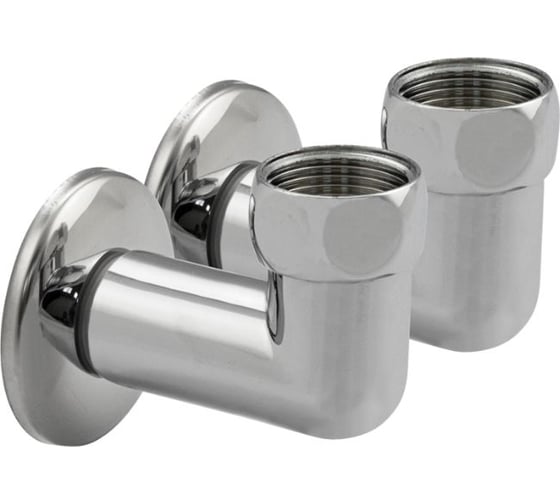 Американка Санакс хромированная, угловая, к полотенцесушителю 1х3/4, г/ш, пара 138 1