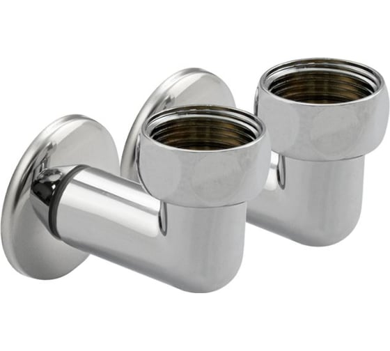 Американка Санакс хромированная, угловая, к полотенцесушителю, 1х1/2. г/ш, пара 137