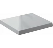 Сиденье из терморезины SIMAS FROZEN с микролифтом, белый, петли хром FZ 004 bia