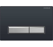 Клавиша для инсталляции CHARUS TM (Серия: RAIDEN, материал: Пластик ABS, тип: Механический, цвет: Черный с хромированными кнопками) FP.321.BBN.01