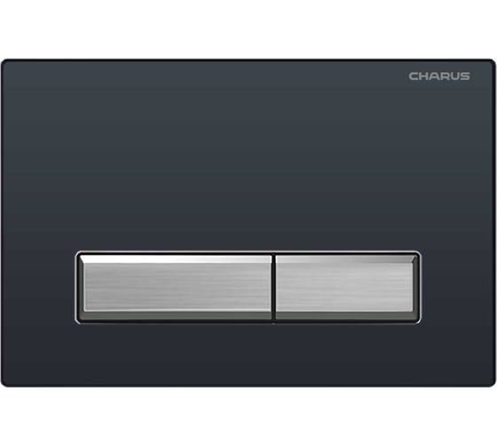 Клавиша для инсталляции CHARUS TM Серия: RAIDEN Материал: Пластик ABS Тип: Механический Размер: 245х165х9,5 Цвет: Черный с хромированными кнопками FP.321.BBN.01