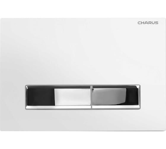 Клавиша для инсталляции CHARUS TM Серия: RAIDEN Материал: Пластик ABS Тип: Механический Размер: 245х165х9,5 Цвет: Белый с хромированными кнопками FP.321.WBN.01