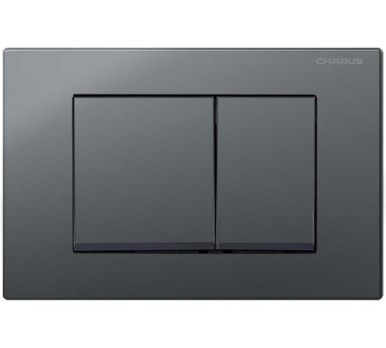 Клавиша для инсталляции CHARUS TM Серия: MINIMALISTA Материал: Пластик ABS Тип: Механический Размер: 245х165х11,7 Цвет: Графит FP.310.GRP.01