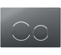 Клавиша для инсталляции CHARUS TM SPAZIO, Пластик ABS+Хромированные кольца Тип: Механический Размер: 245*165*14,5 Цвет: Графит FP.330.GRP.01