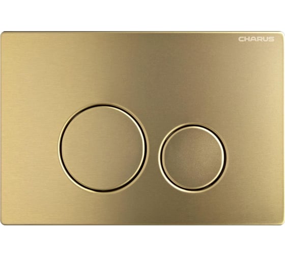 Клавиша для инсталляции CHARUS TM ROBUSTO, Нержавеющая сталь (SS 304), PVD Тип: Механический Размер: 245,5*165,5*6.8 Цвет: Брашированное золото FP.330.BTG.05