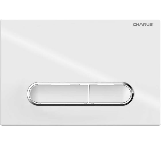Клавиша для инсталляции CHARUS TM MAGNUS, Пластик ABS+Хромированная окантовка клавиш Тип: Механический Размер: 245*165*12,4 Цвет: Белый глянцевый FP.340.11.01